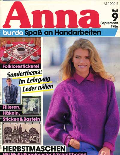 Anna 1986 September Lehrgang: Leder nhen